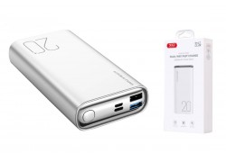 Универсальный дополнительный аккумулятор Power Bank XO PR230  QC22.5W full protocol + PD20W fast charging mobile power 20000 mAh White