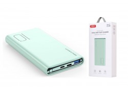 Универсальный дополнительный аккумулятор Power Bank XO PR229 QC 22.5W full protocol + PD20W fast charging mobile power 10000 mAh Blue