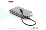 Универсальный дополнительный аккумулятор Power Bank XO PR216 UPS Multifunctional Uninterruptible Mobile Power Supply 10000mAh Gray