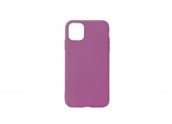 Чехол силиконовый iPhone 11 (6.1) плотный матовый (серия Colors) (орхидея)