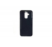 Чехол для Samsung J8 2018 (J800)/J6/A6 plus с блестками (черный)