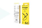 Кабель USB - Lightning BOROFONE BX32, 2,4A (черный) 0.25м (в оплетке, с усилением сгиба)