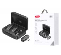 Микрофон беспроводной петличка 2 шт. для телефона XO MKF09A TypeC 1 to 2 wireless Collar clipmicrophone withbattery case 