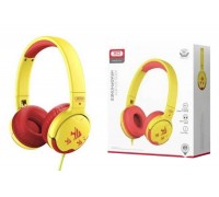 Наушники мониторные проводные XO EP47 Kids Study Wired Headphone детские (Красно-желтый)