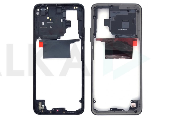 Средняя часть для Xiaomi Poco M4 Pro 4G (2201117PG) (рамка задней крышки) черный