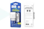 Сетевое зарядное устройство 2USB + кабель Type-C HOCO C73A Glorious (белый)