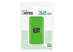 Карта памяти microSDHC MIREX 32 GB (class 10) без адаптера (13612-MC10SD32)