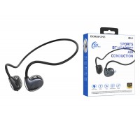 Наушники вакуумные беспроводные BOROFONE BE63 Talent air conduction BT headset Bluetooth (черный)