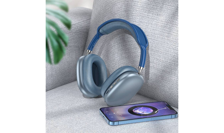 Наушники мониторные беспроводные BOROFONE BO22 Elegant wireless headset Bluetooth (серебристый)