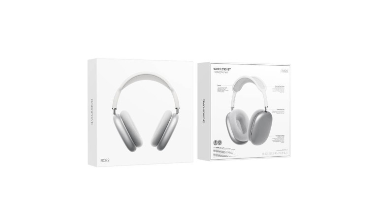 Наушники мониторные беспроводные BOROFONE BO22 Elegant wireless headset Bluetooth (серебристый)