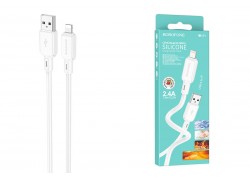 Кабель USB - Lightning BOROFONE BX94 2,4A (белый) 1м 