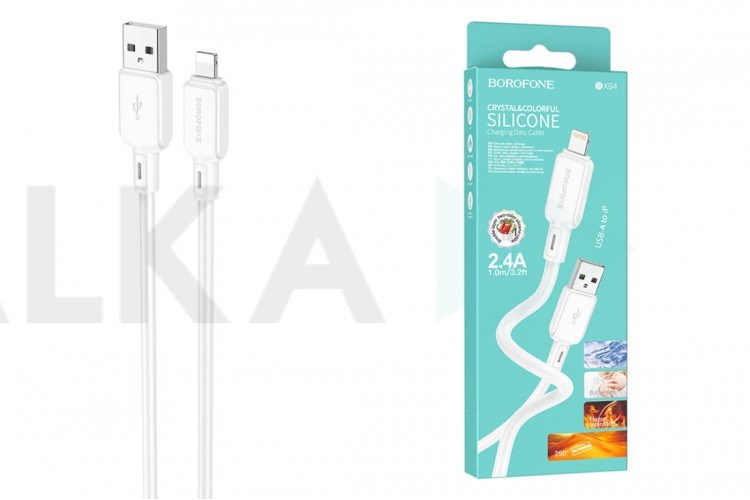 Кабель USB - Lightning BOROFONE BX94 2,4A (белый) 1м