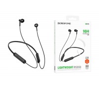 Наушники вакуумные беспроводные BOROFONE BE70 Light neck-hanging (черный обсидиан)