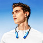 Наушники вакуумные беспроводные BOROFONE BE69 Crystal flash neck-mounted (красный кристалл)
