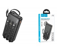Универсальный дополнительный аккумулятор Power Bank HOCO J146A Night tide with 4 cables (20000mAh) (черный)