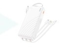 Универсальный дополнительный аккумулятор Power Bank HOCO J146A Night tide with 4 cables (20000mAh) (черный)