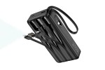 Универсальный дополнительный аккумулятор Power Bank HOCO J146A Night tide with 4 cables (20000mAh) (черный)