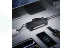 Универсальный дополнительный аккумулятор Power Bank HOCO J155 Shine 22.5W PD20W light 4-cable (20000mAh) (черный)