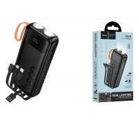 Универсальный дополнительный аккумулятор Power Bank HOCOJ151A Spirit dual lighting four-cable (20000mAh) (черный)