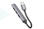 Разветвитель USB HUB 3.0 HOCO HB26 на 4 порта 1xUSB3.0 + 3xUSB2.0 (Metal Gray)