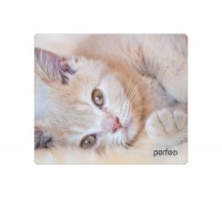 Коврик для мышки Perfeo "Cat", Рис.4 (350*300*3 мм), ткань+резиновое основание
