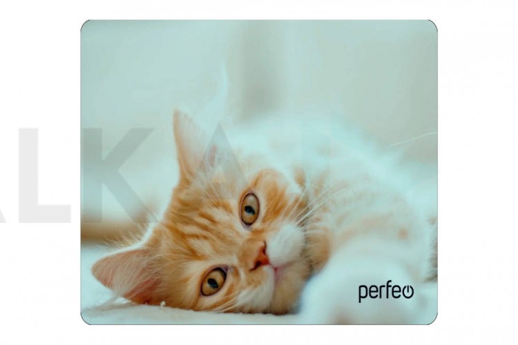 Коврик для мышки Perfeo "Cat", Рис.8 (350*250*4 мм), ткань+резиновое основание