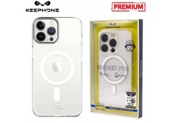 Чехол для телефона KEEPHONE MAGNET PRO MAGSAFE iPhone 14 (прозрачный, матовый)