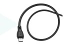 Кабель USB - MicroUSB HOCO X61 2,4A (черный) 1м (силикон)