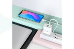 Сетевое зарядное устройство USB-C+ кабель Type-C HOCO C80A Rapido PD20W + QC 3.0 (белый)