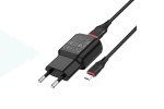 Сетевое зарядное устройство USB + кабель MicroUSB BOROFONE BA48A Orion 2100mAh (черный)