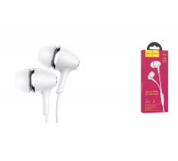 Наушники вакуумные проводные HOCO M76 Maya universal earphones (белый)