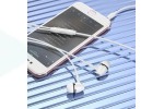 Наушники вакуумные проводные HOCO M76 Maya universal earphones (белый)