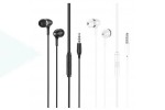 Наушники вакуумные проводные HOCO M76 Maya universal earphones (белый)