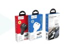 Автомобильное зарядное устройство АЗУ 2USB + кабель MicroUSB HOCO Z36 Leader 2400mAh (черный)