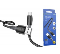 Кабель USB - MicroUSB BOROFONE BX62 2,4A (черный) 1м
