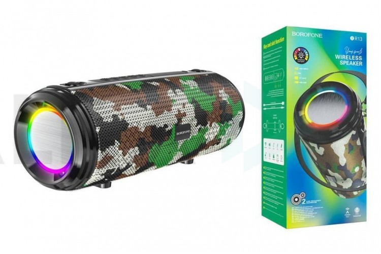 Портативная беспроводная колонка BOROFONE BR13 Young sports BT (камуфляж)