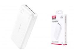 Универсальный дополнительный аккумулятор Power Bank XO PB302 Light Display 20000mAh White