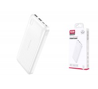 Универсальный дополнительный аккумулятор Power Bank XO PB301 Light Display 10000mAh White