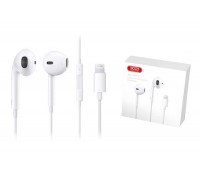 Наушники вакуумные проводные XO EP3 wired lighting earphone white 1