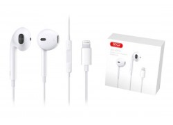 Наушники вакуумные проводные XO EP3 wired lighting earphone white 1