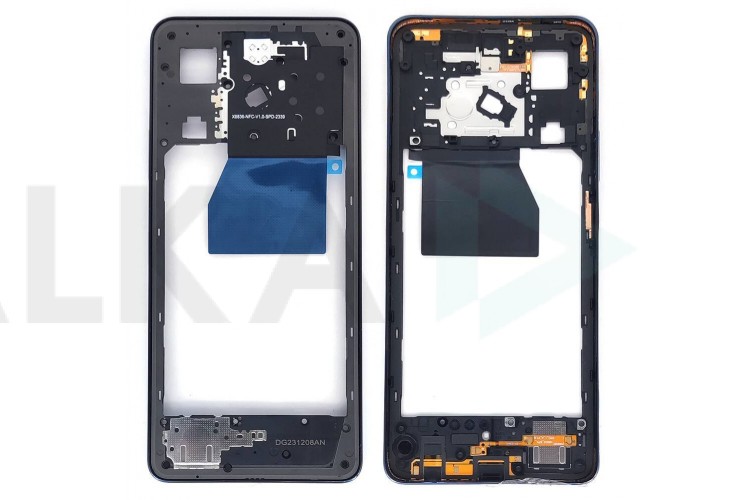 Средняя часть для Infinix Hot 40 (X6836)/ 40 Pro (X6837) (рамка задней крышки) черный