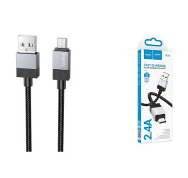 Кабель USB - MicroUSB HOCO X110 (черный) 1м
