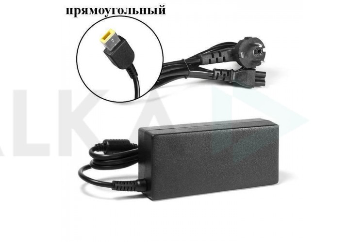 Блок питания / зарядное устройство для ноутбука Lenovo (20.0V, 3.25A, прямоуг) COPY ORIG