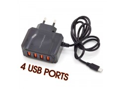 Сетевое зарядное устройство USB кабель MicroUSB Орбита OT-APU49 5В, 2400mA (черный)