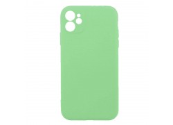 Чехол силиконовый iPhone 11 (6.1) с отверстием под камеры (зеленый)