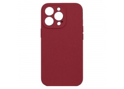 Чехол силиконовый для iPhone 14 Pro Max (6,7) тонкий с отверстием под камеры (бордовый)