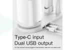 Беспроводное зарядное устройство 6 в 1 + 2 USB (розовый)