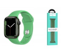 Ремешок для Apple Watch HOCO WA01 Классический спортивный силиконовый ремешок Flexible series (42-49 мм, ярко-зеленый)