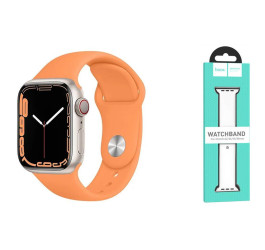 Ремешок для Apple Watch HOCO WA01 Классический спортивный силиконовый ремешок Flexible series (42-49 мм, календула)