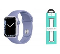 Ремешок для Apple Watch HOCO WA01 Классический спортивный силиконовый ремешок Flexible series (42-49 мм, лаванда)